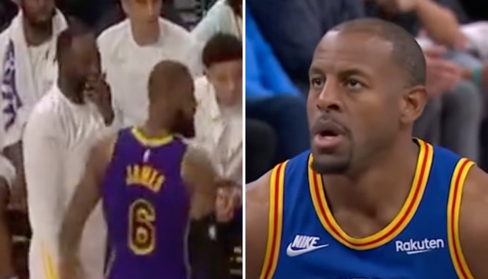 Draymond Green et LeBron James ont livré une drôle de scène en plein match Lakers/Warriors, qui a provoqué la réaction olé-olé de Andre Iguodala