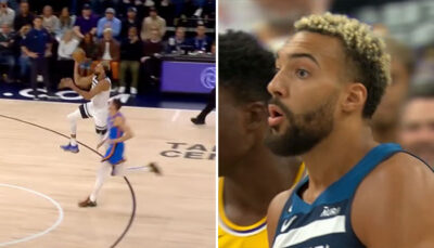 NBA – Un record et un panier dingue : Rudy Gobert explose tout pour ses débuts aux Wolves !