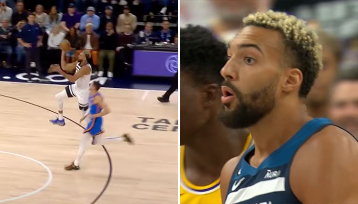 Un record et un panier dingue : Rudy Gobert explose tout pour ses débuts aux Wolves !