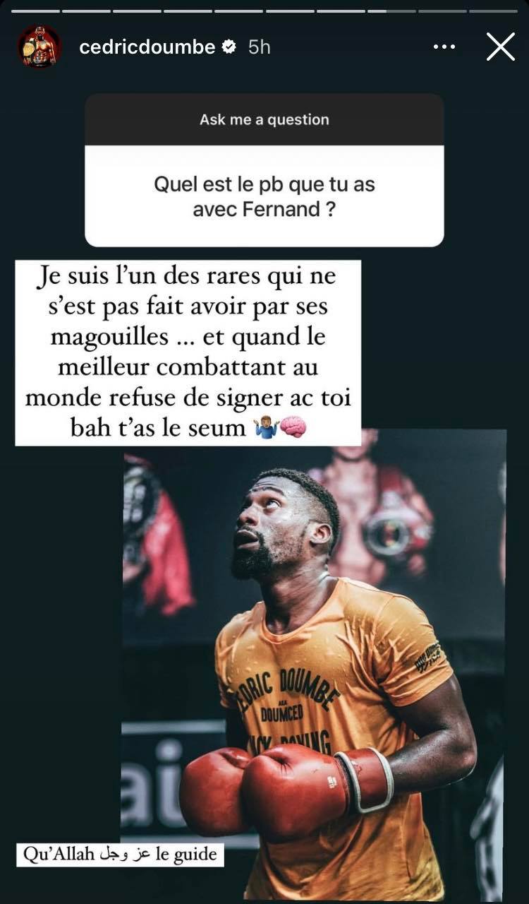 UFC Déchainé, Cédric Doumbé affiche encore le coach de Ciryl Gane
