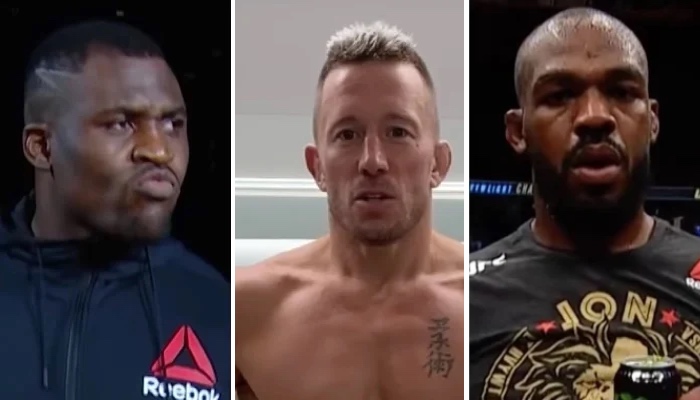 Francis Ngannou, Georges St-Pierre et Jon Jones