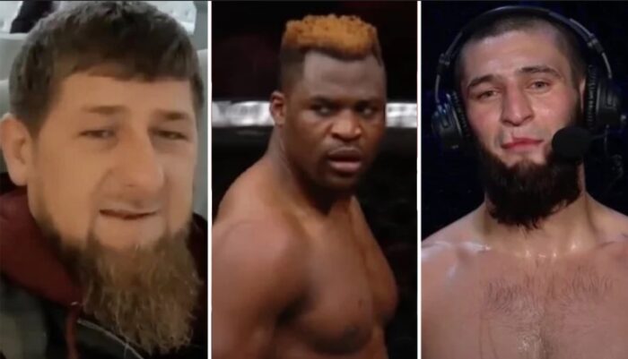 Kadyrov, Francis Ngannou et Khamzat Chimaev