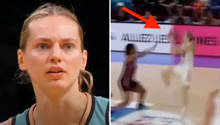 La joueuse française star de LDLC ASVEL, Marine Johannès, a inscrit un tir totalement improbable face aux Flammes Carolo