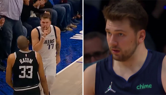 Luka Doncic explique son geste viral devant Nicolas Batum