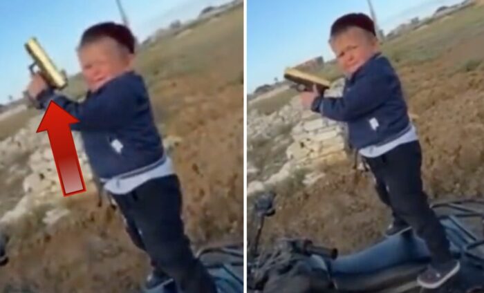 Mini Khabib craque et utilise son arme à feu