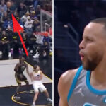 NBA – Bouillant, le tir dingue et ultra-insolent de Steph Curry en plein match !