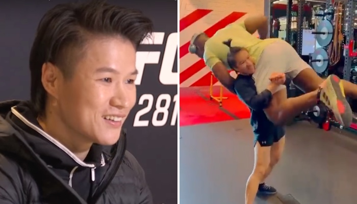 La combattante star de l'UFC Zhang Weili a réagi à la vidéo virale où elle soulève le champion des poids lourds Francis Ngannou presque sans effort