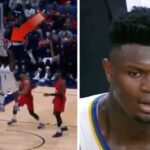 NBA – Zion Williamson dunke, la réaction dingue du cercle et de la planche !