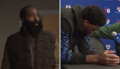 NBA – Le geste viral de James Harden… sur les fesses de Joel Embiid !