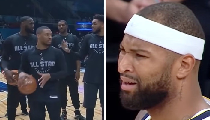 NBA DeMarcus Cousins allume une star