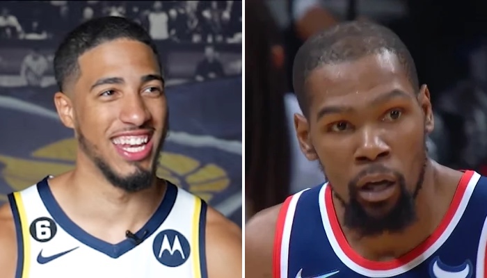 Kevin Durant a réagi au carton de Tyrese Haliburton