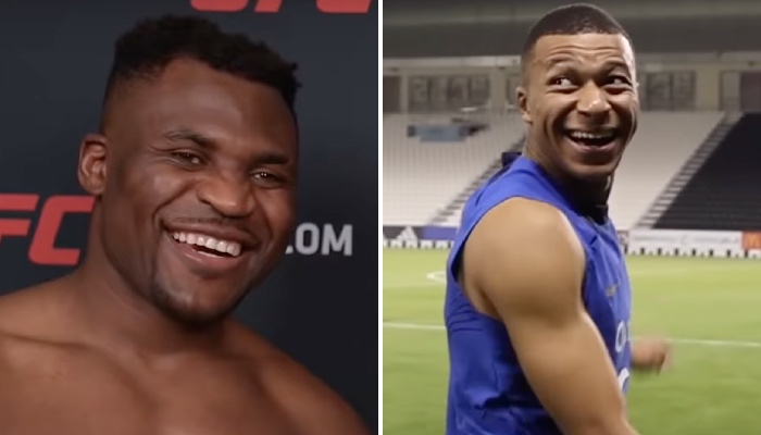 Francis Ngannou et Kylian Mbappé