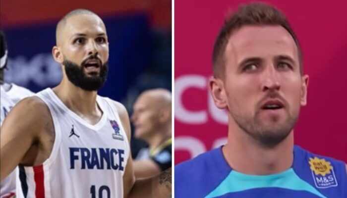 Evan Fournier et Harry Kane