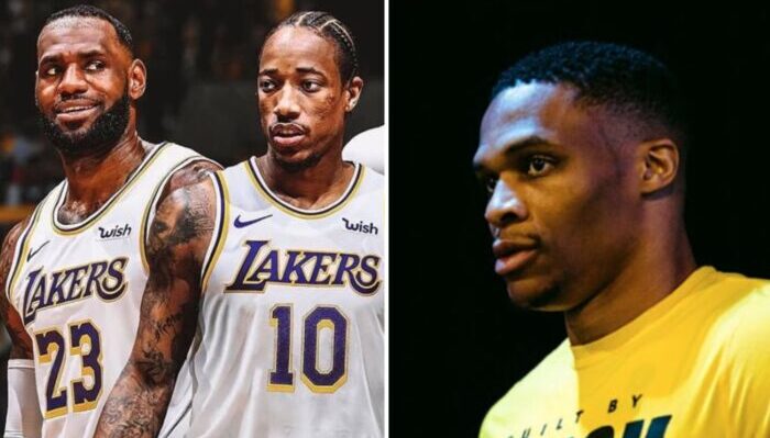 LeBron James, DeMar DeRozan et Russell Westbrook aux Lakers