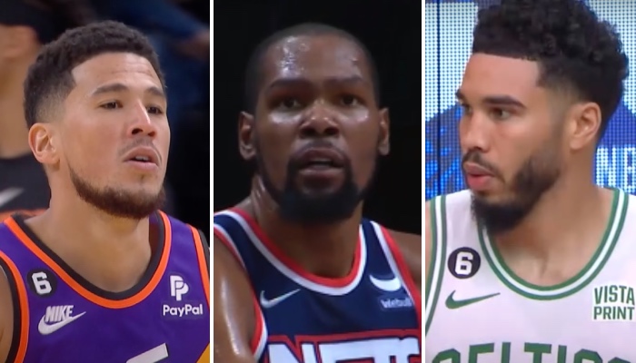 La superstar NBA des Brooklyn Nets, Kevin Durant, n'a pas mâché ses mots après les exploits réalisés quasiment simultanément par Devin Booker et Jayson Tatum