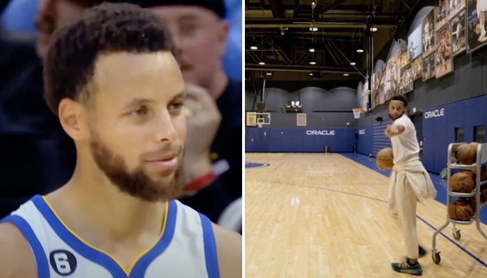 La superstar NBA des Golden State Warriors, Stephen Curry, a réagi à l'immense buzz provoquée par sa récente vidéo à l'entrainement, et a livré une indiscrétion dingue sur la séquence