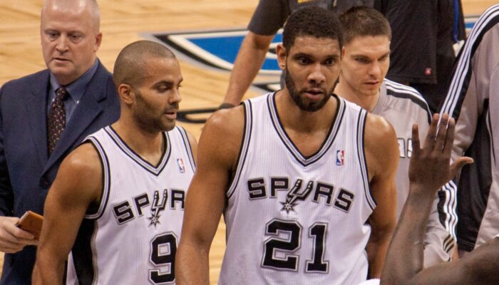 Tony Parker et Tim Duncan