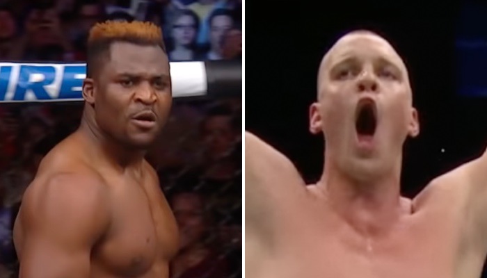 UFC Stefan Struve géant à côté de Francis Ngannou