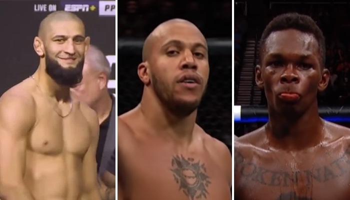 Khamzat CHimaev, Ciryl Gane et Israel Adesanya, stars de l'UFC