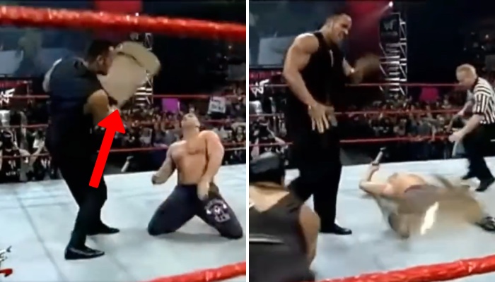 La séquence légendaire entre Ken Shamrock et The Rock à la WWE