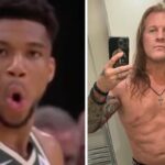 NBA – La photo dingue de Giannis Antetokounmpo (2m11) à côté de Chris Jericho (1m83, 102 kilos)