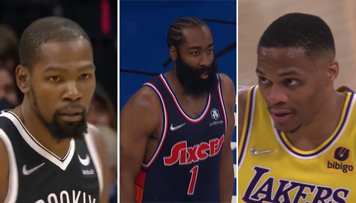 NBA Harden fracasse KD et Westbrook