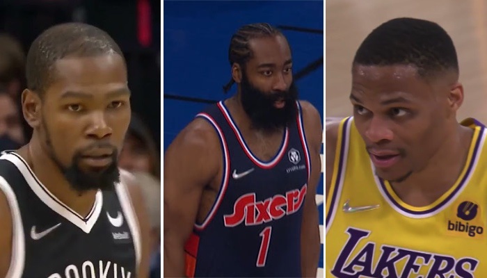 NBA Harden fracasse KD et Westbrook