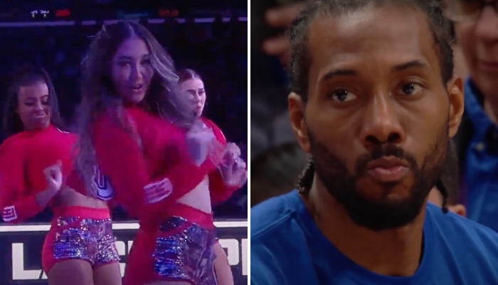 La superstar NBA des Los Angeles Clippers, Kawhi Leonard, a vu l'un de ses coéquipiers piégé par les pom-pom girls de la franchise