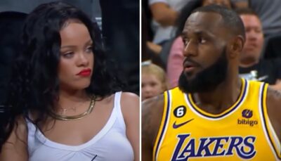 NBA –  « C’est ta meuf ! » : LeBron salement trollé pendant le show de Rihanna !