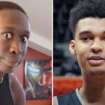 NBA – La photo virale de Victor Wembanyama (2m21) et Khaby Lame, star des réseaux sociaux !