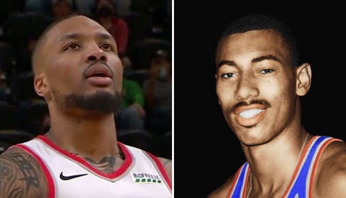 Damian Lillard et Wilt Chamberlain