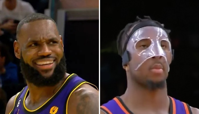 NBA Josh Okogie brille masque au visage