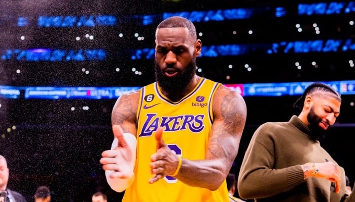NBA LeBron James avec les Lakers