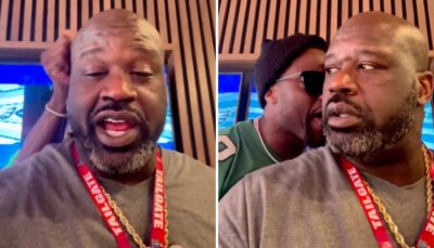 NBA – En plein Super Bowl, Shaq prend une droite par Kevin Hart, ivre mort !