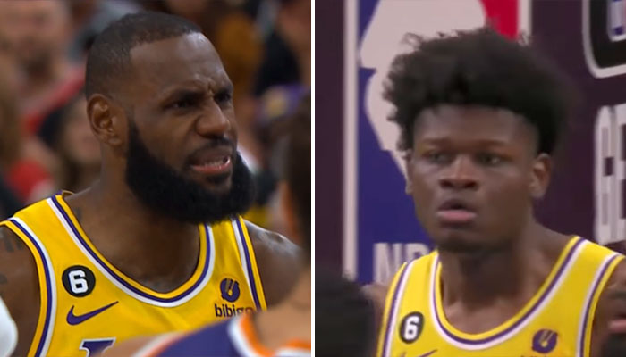 LeBron James et Mo Bamba