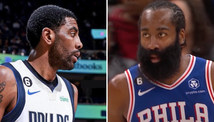 La superstar NBA des Philadelphia 76ers, James Harden, a réagi froidement au transfert de Kyrie Irving aux Dallas Mavericks