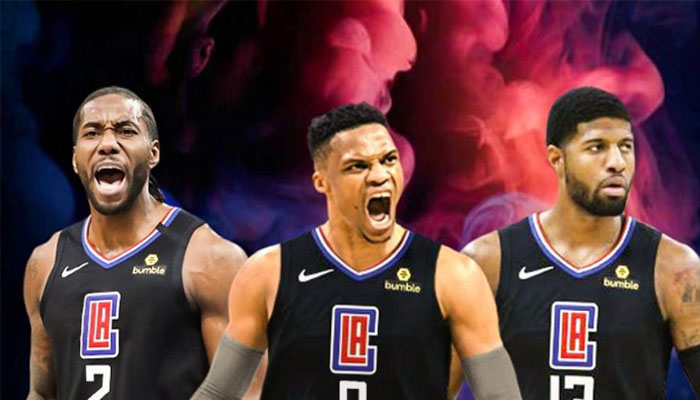 Russell Westbrook, Kawhi Leonard et Paul George aux Clippers