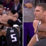 NBA – Bagarre et chaos à Sacramento, Brook Lopez (128kg) perd la boule !
