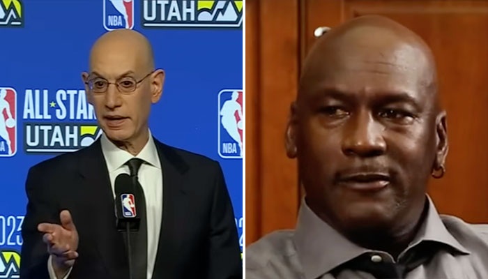 NBA Adam Silver et Michael Jordan