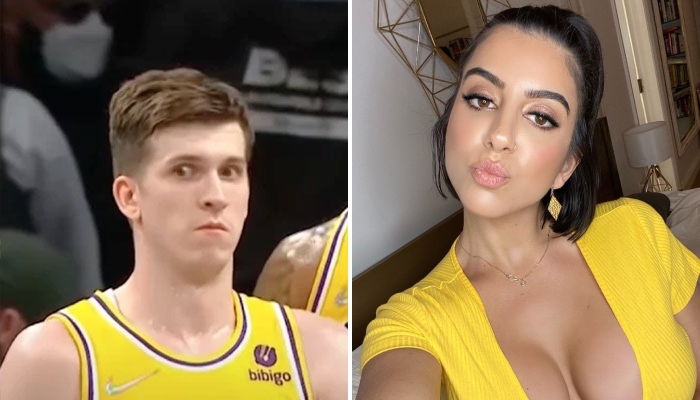 Austin Reaves, joueur des Lakers, et l'actrice X Lena The Plug