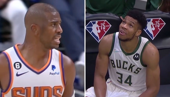 NBA Chris Paul et Giannis Antetokounmpo