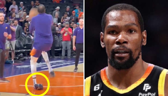 Kevin Durant s'est fait mal à la cheville