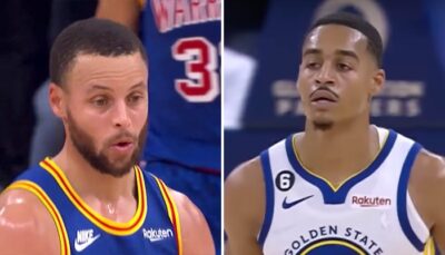 NBA – Encore agacé, la réaction virale de Steph Curry au raté de Jordan Poole !