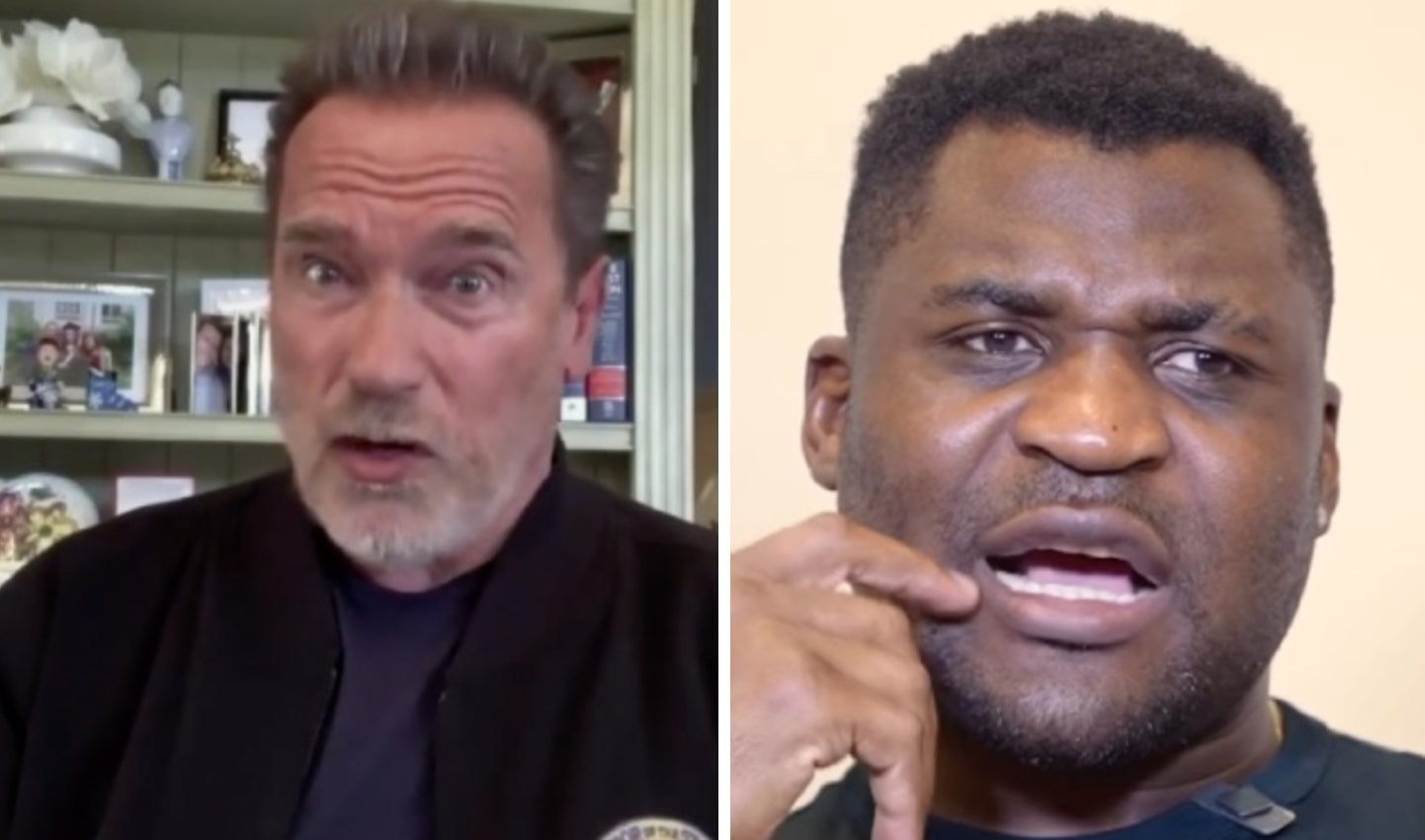 Arnold Scharwzenegger et Francis Ngannou