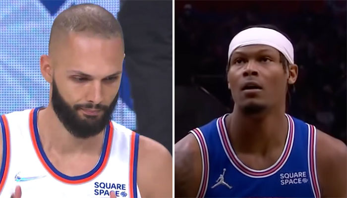 Evan Fournier et Cam Reddish sous le maillot des Knicks