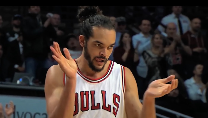 La légende du basket français Joakim Noah, ici sous les couleurs de la franchise NBA des Chicago Bulls