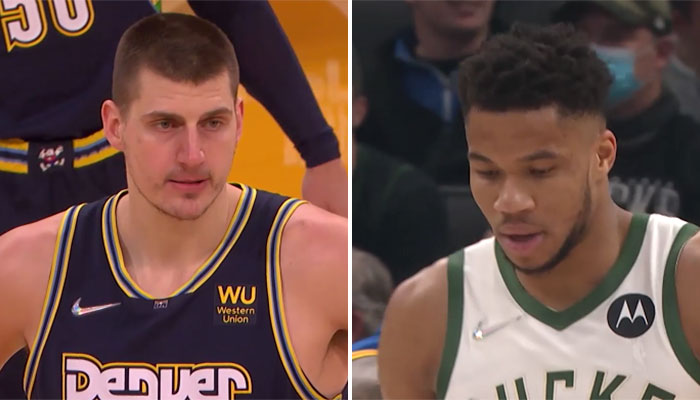 Nikola Jokic et Giannis Antetokounmpo