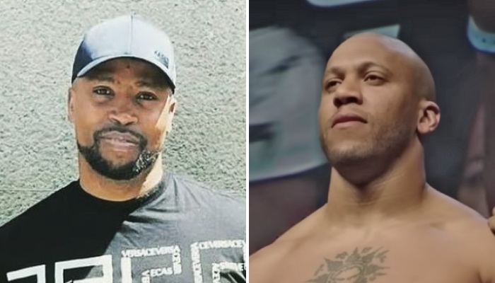 Le rappeur français Rohff (gauche), et le combattent UFC Ciryl Gane (droite)