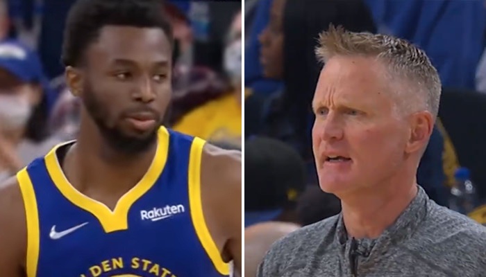 NBA Andrew Wiggins et Steve Kerr