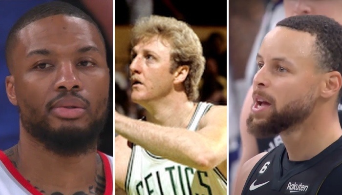 NBA Damian Lillard, Larry Bird et Stephen Curry